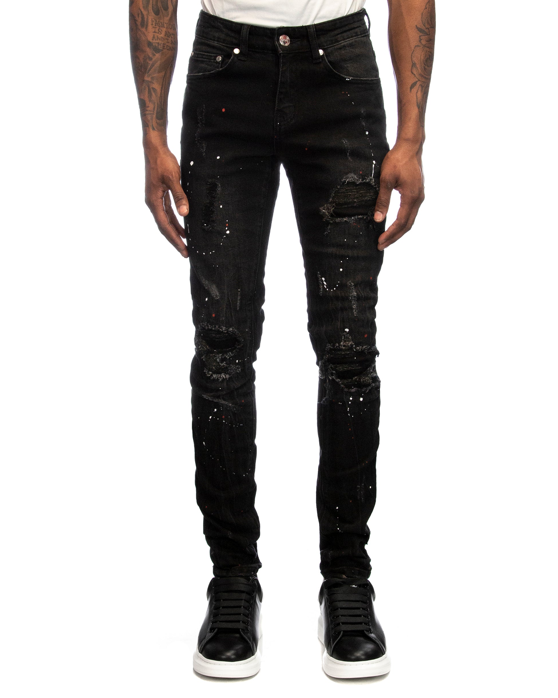 Trinity Kays Kulture Danville Rip and Repair Skinny Jean For Men