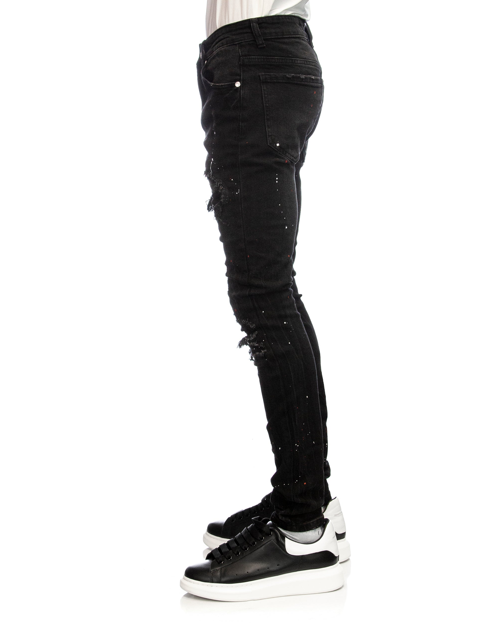 Trinity Kays Kulture Danville Rip and Repair Skinny Jean For Men