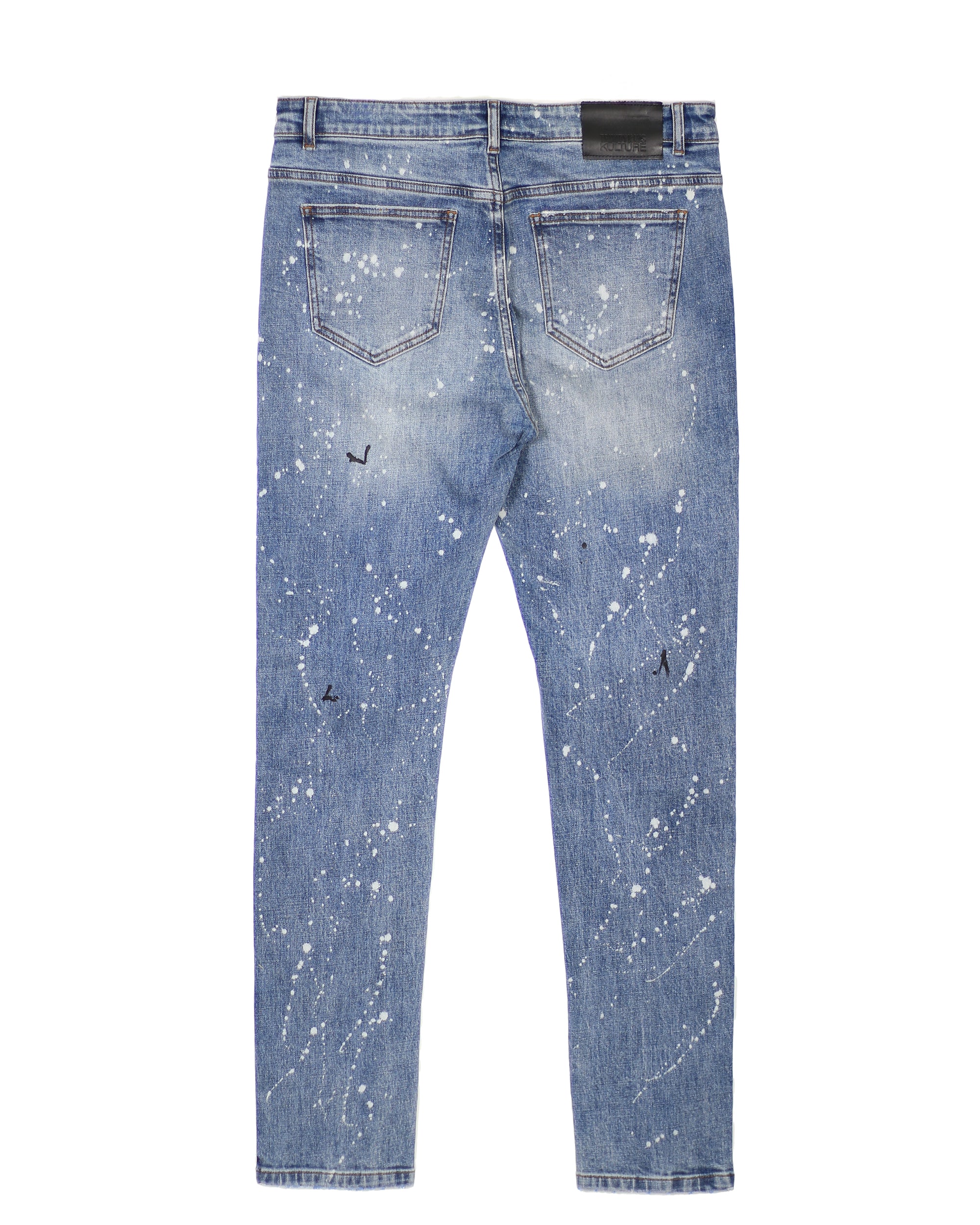 Trinity Kays Kulture Cairo Paint Splatter Skinny Jeans For Men