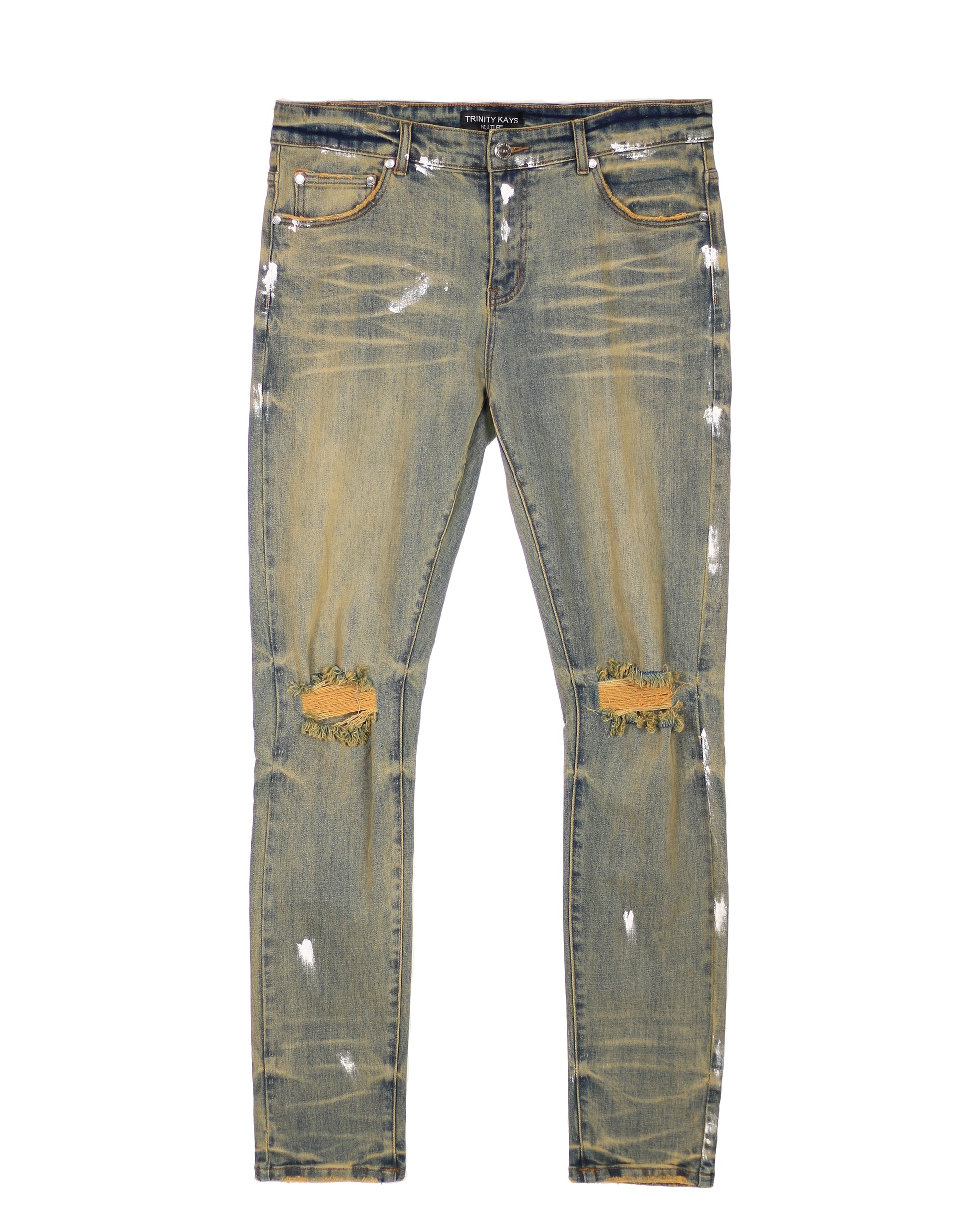 Trinity Kays Kulture Kigali Men's Skinny Jeans With Rip Rips