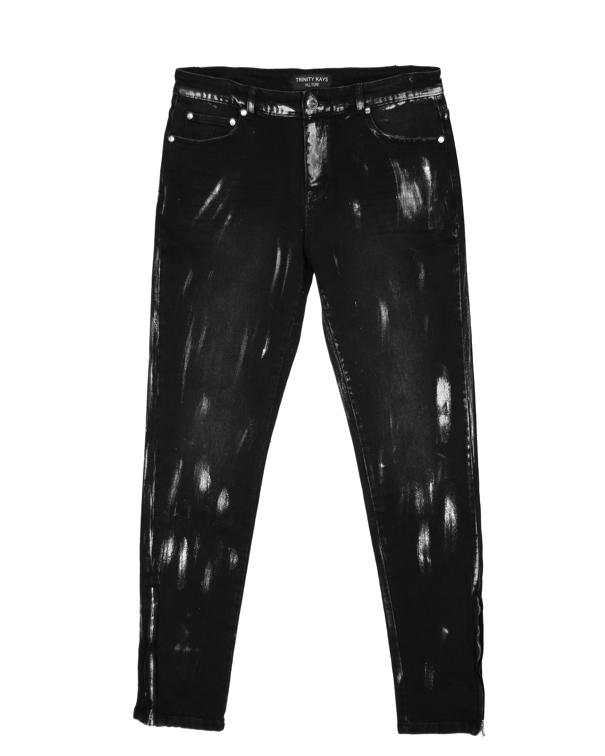 Trinity Kays Kulture Samana Zipper Ankle Skinny Jeans For Men