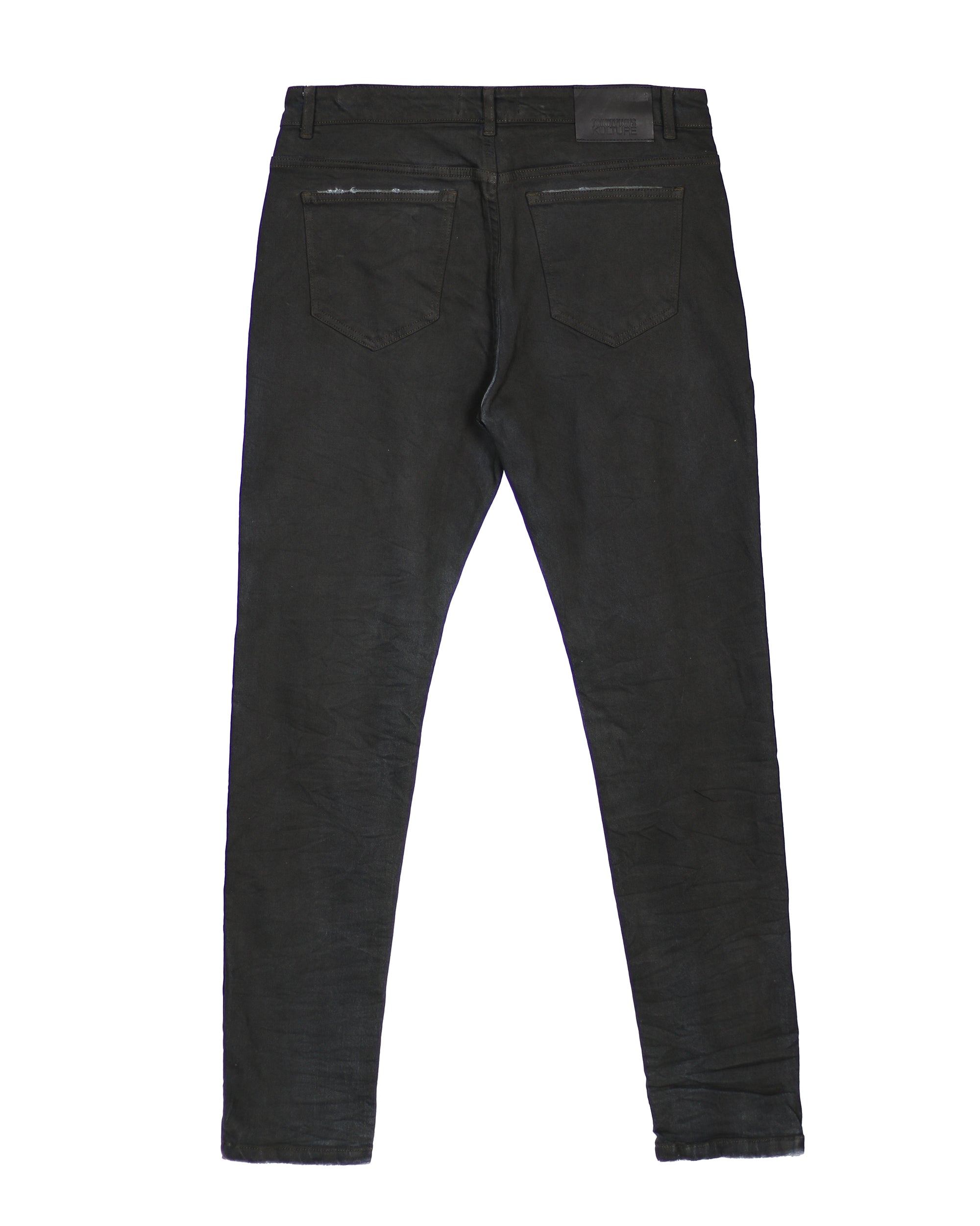 Trinity Kays Kulture Dye Coat Zipper Ankle Skinny Jeans For Men
