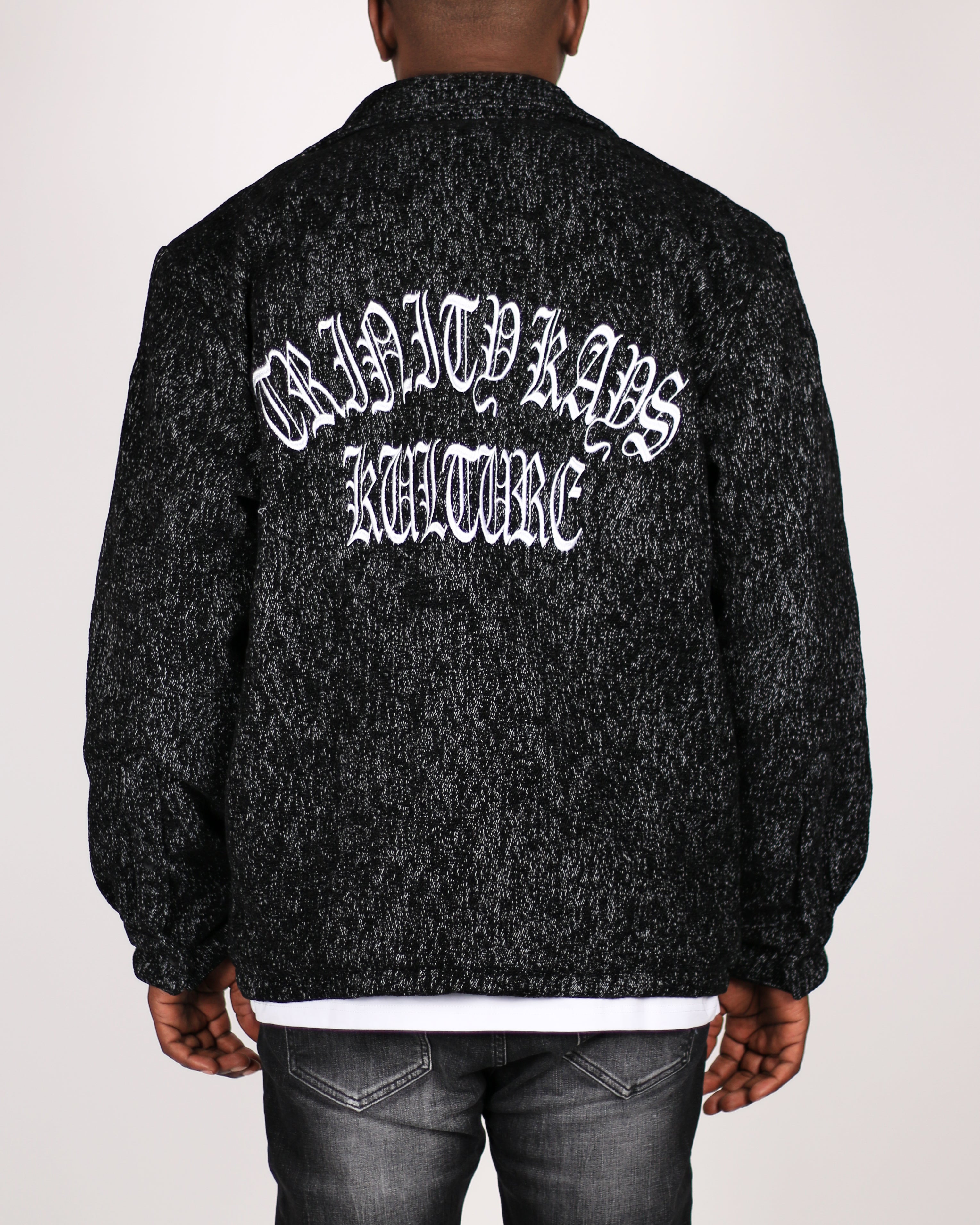 Trinity Kays Kulture Zimba Men's Shirt Jacket, Black Galaxy
