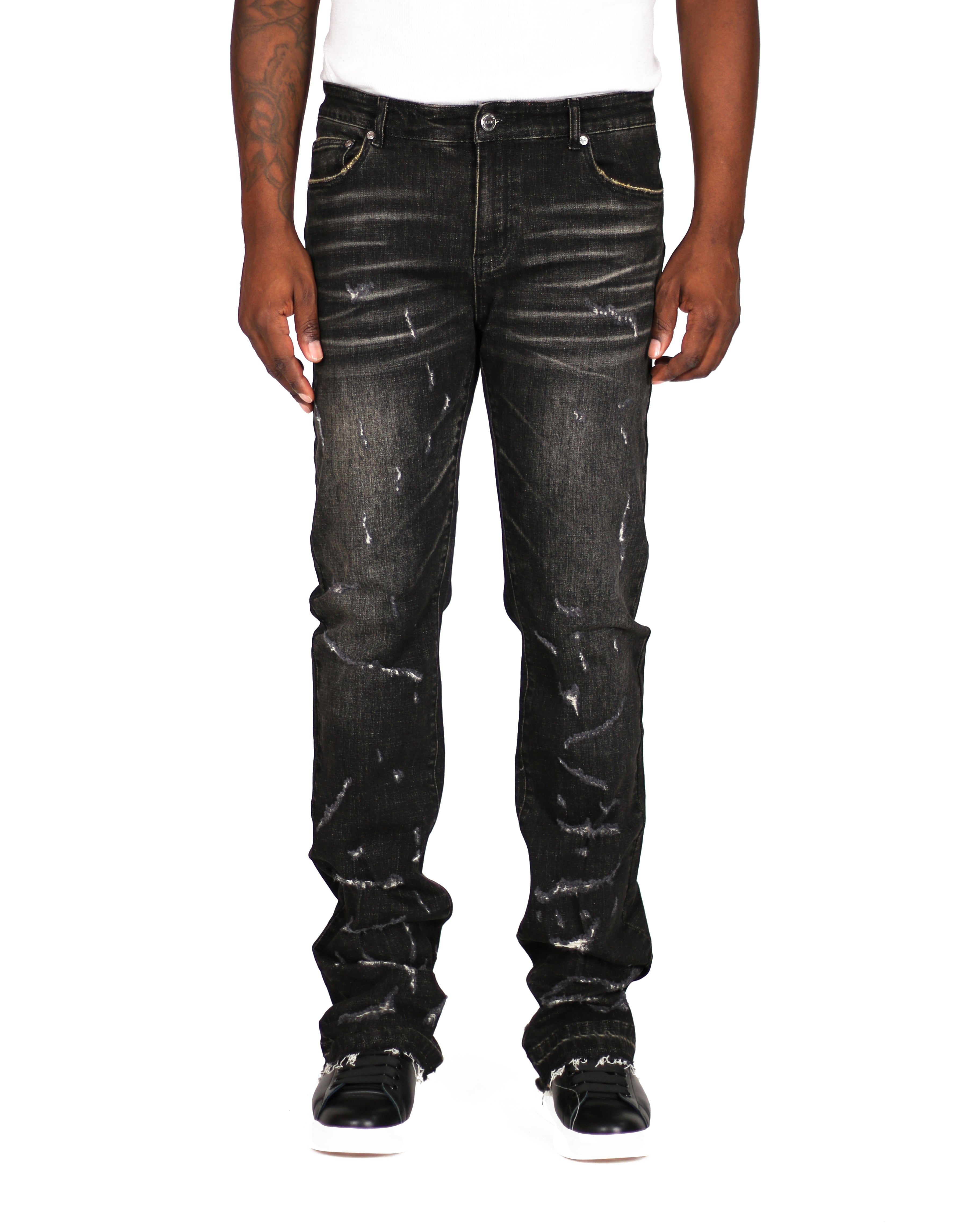 Trinity Kays Kulture Gitega Flared Stacked Jeans For Men