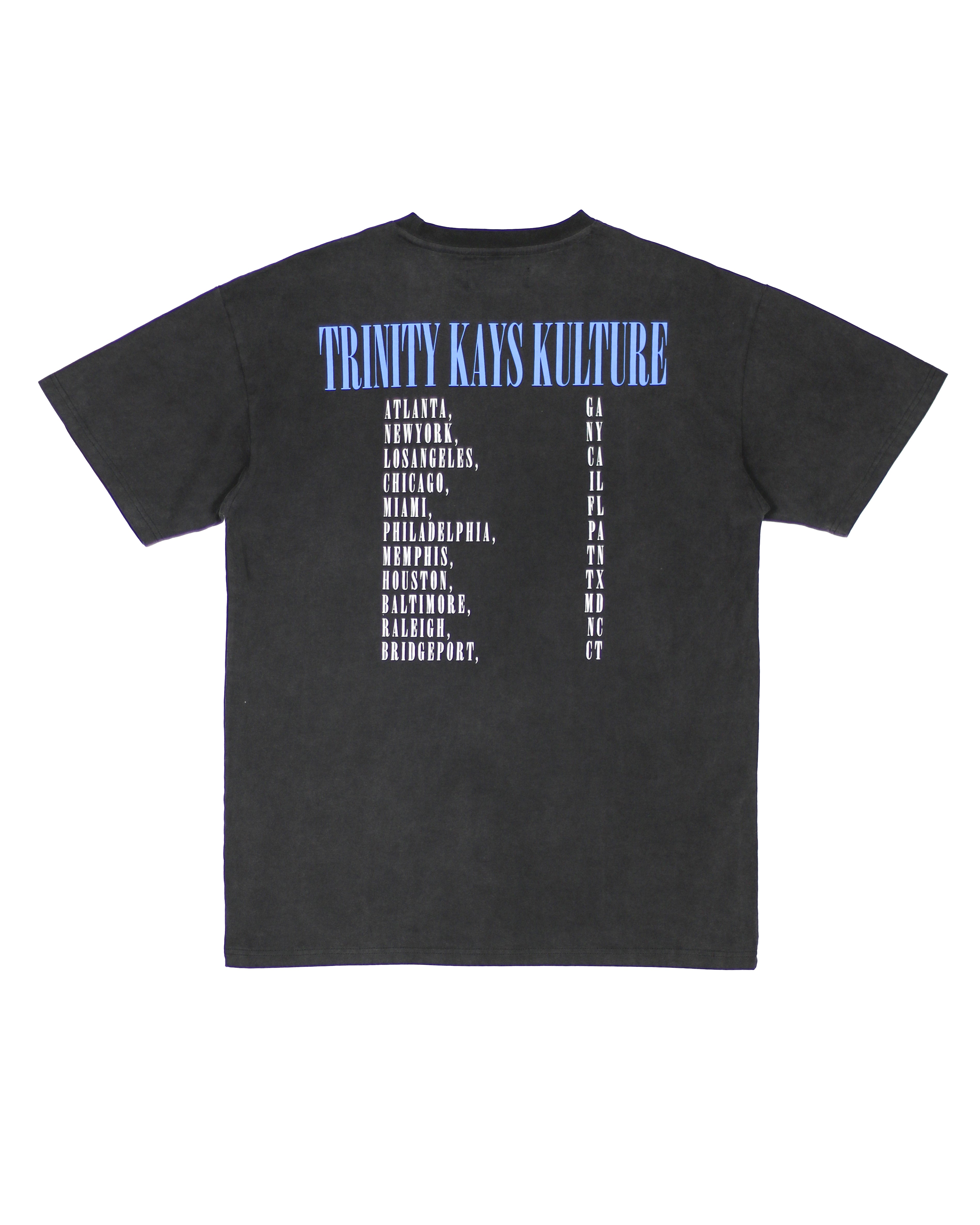 Trinity Kays Kulture Synthetic Veins Men's T Shirt, Washed Black