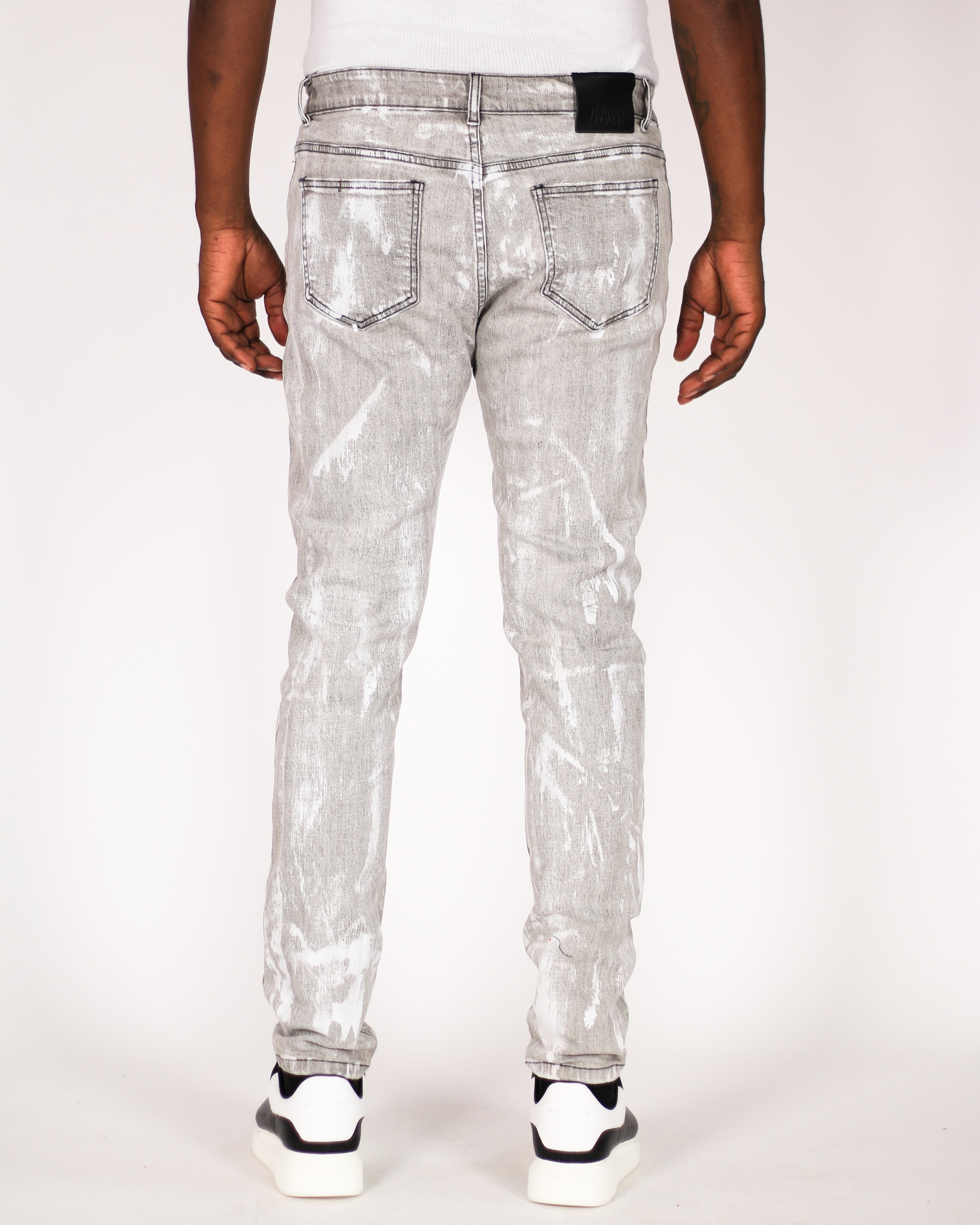 Trinity Kays Kulture Calabar Paint Detail Skinny Jeans For Men