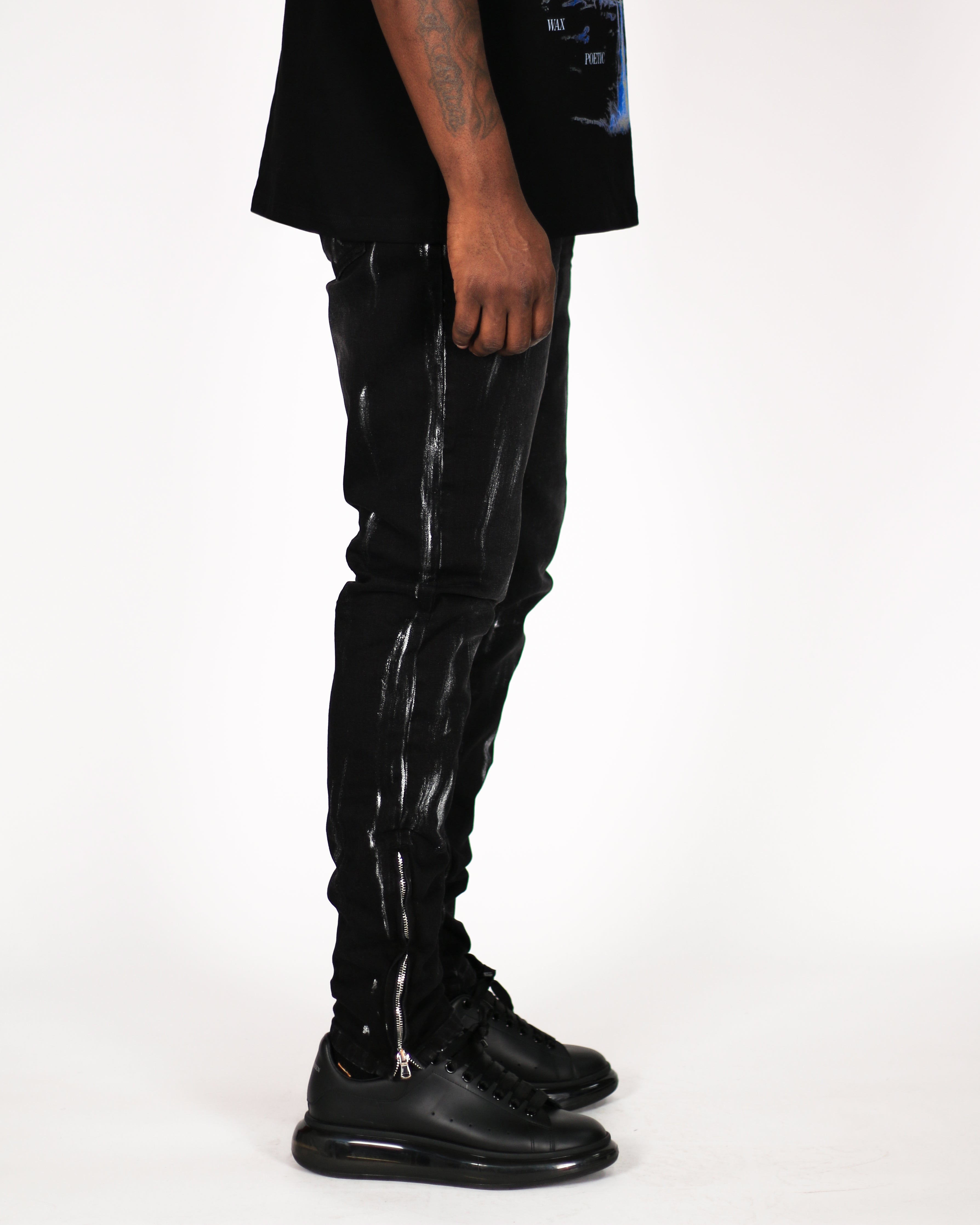 Trinity Kays Kulture Samana Zipper Ankle Skinny Jeans For Men