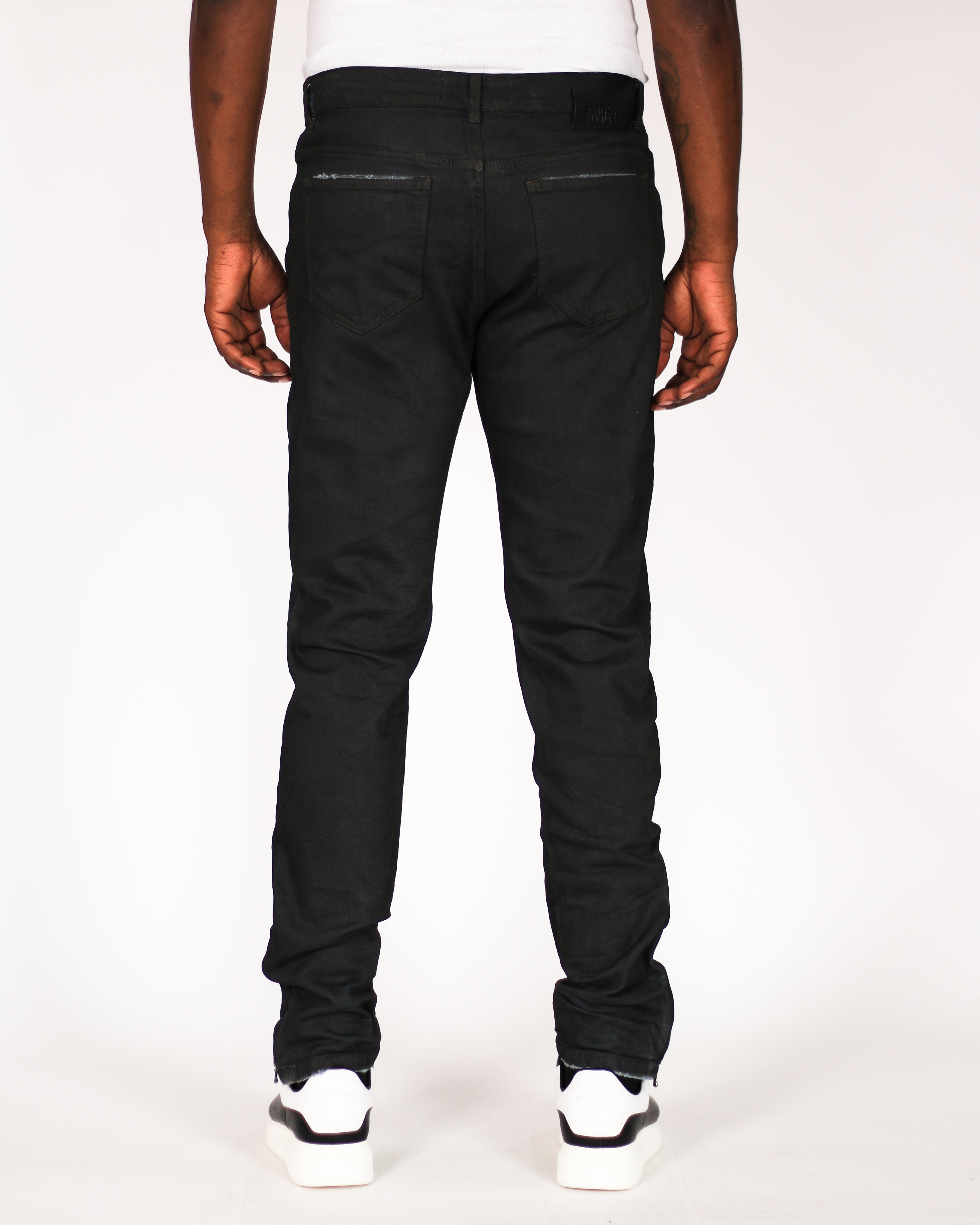 Trinity Kays Kulture Dye Coat Zipper Ankle Skinny Jeans For Men