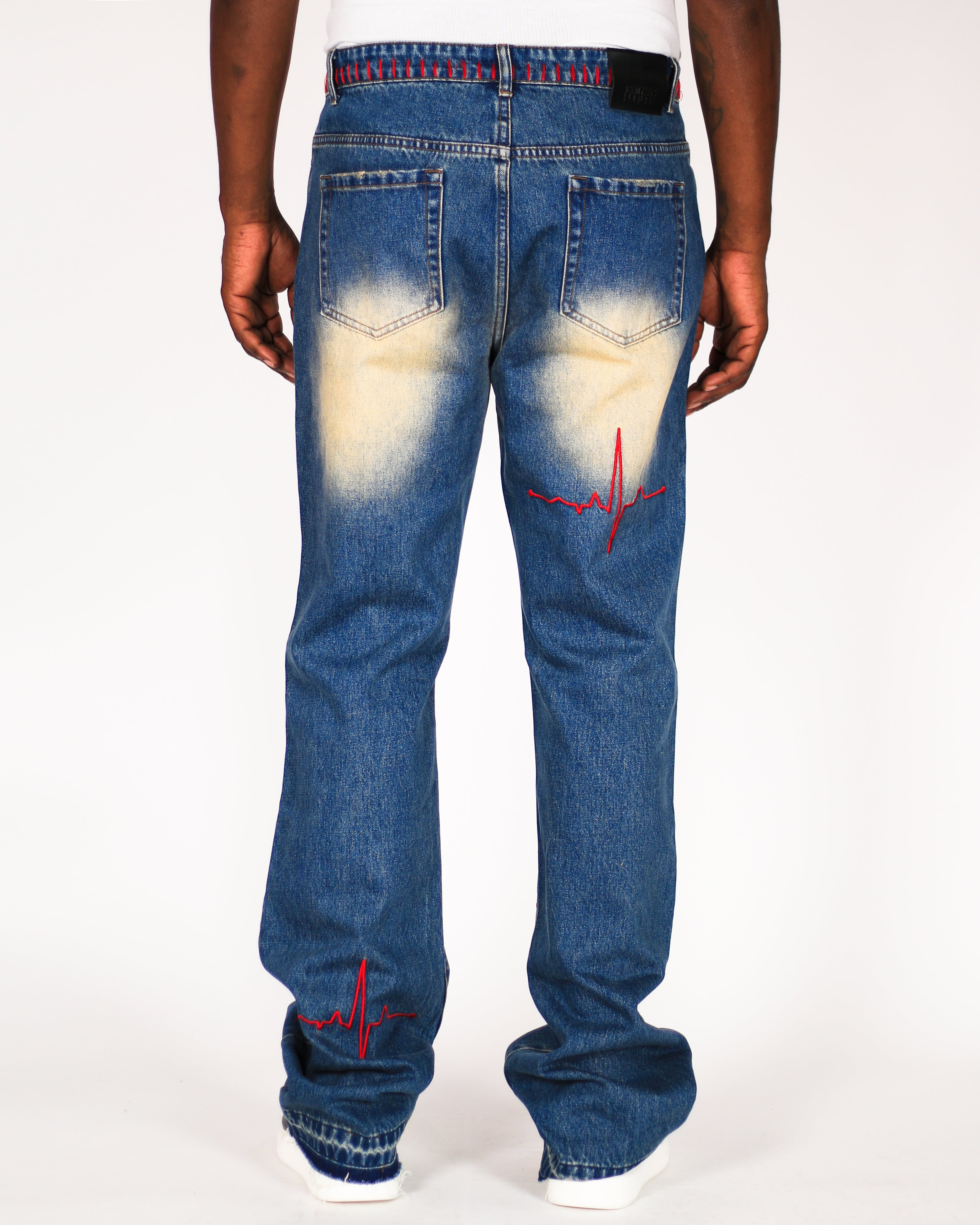 Trinity Kays Kulture Heartline No Stretch Straight Leg Jeans For Men