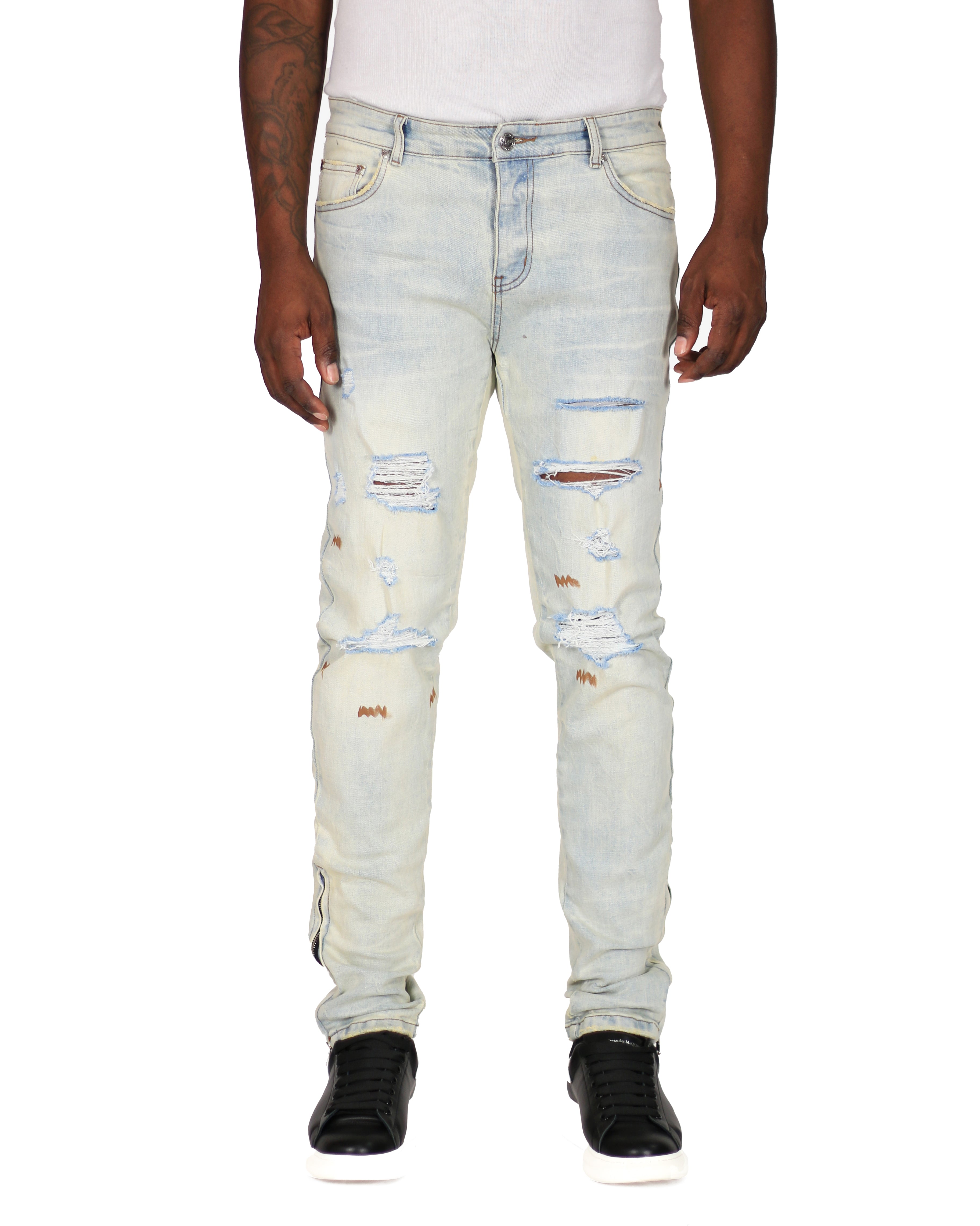 Trinity Kays Kulture Namib Men's Zipper Ankle Skinny Jeans