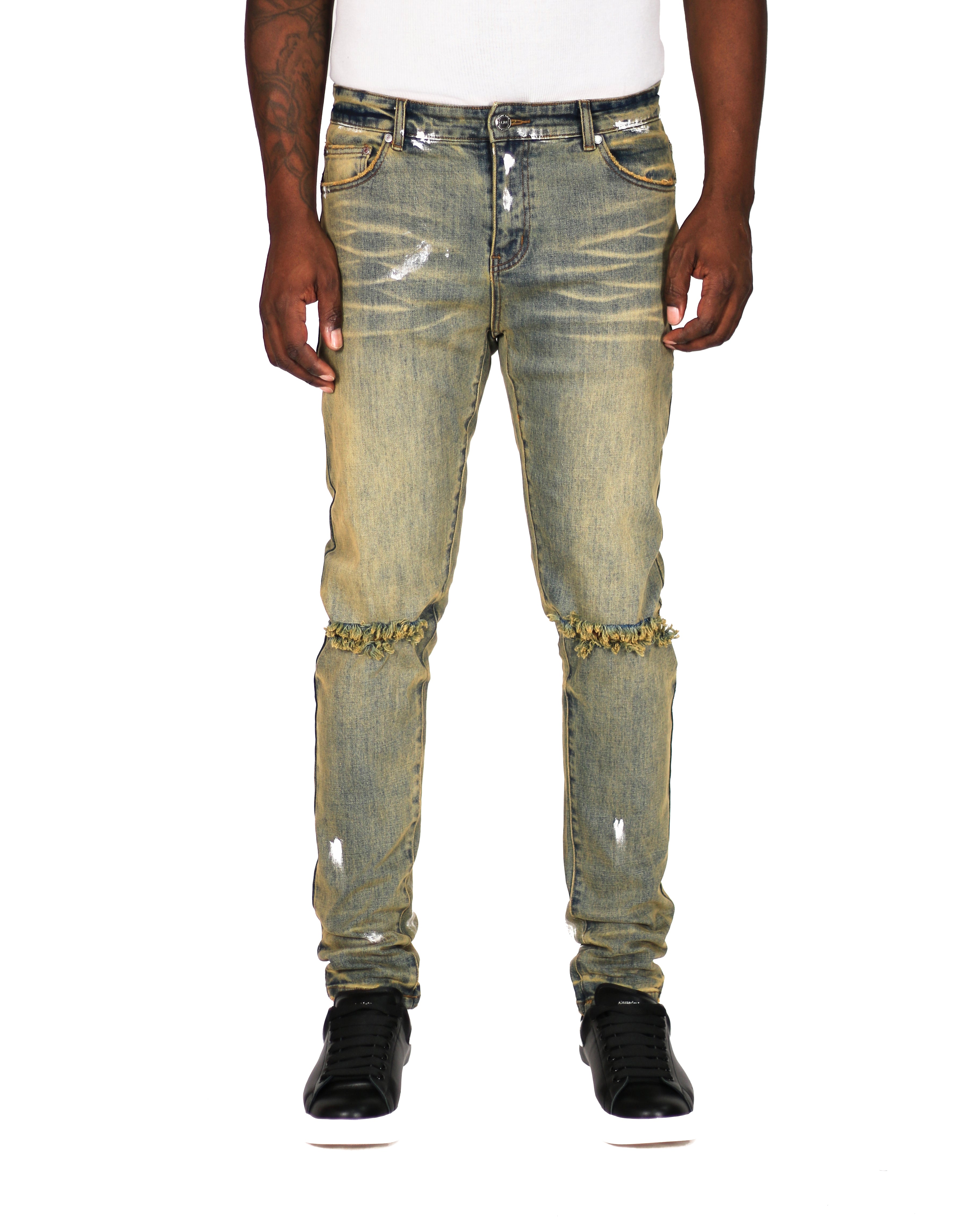 Trinity Kays Kulture Kigali Men's Skinny Jeans With Rip Rips