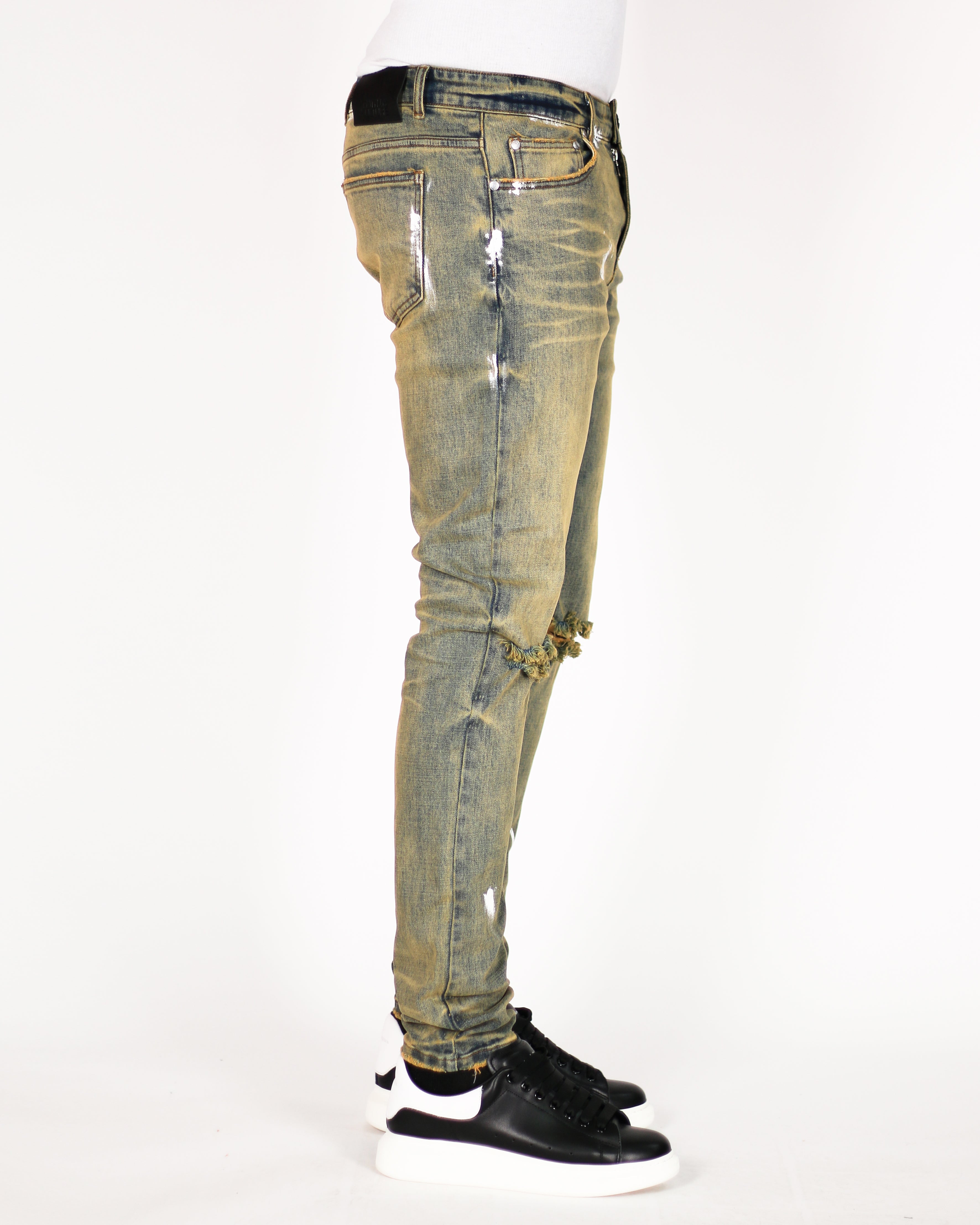 Trinity Kays Kulture Kigali Men's Skinny Jeans With Rip Rips