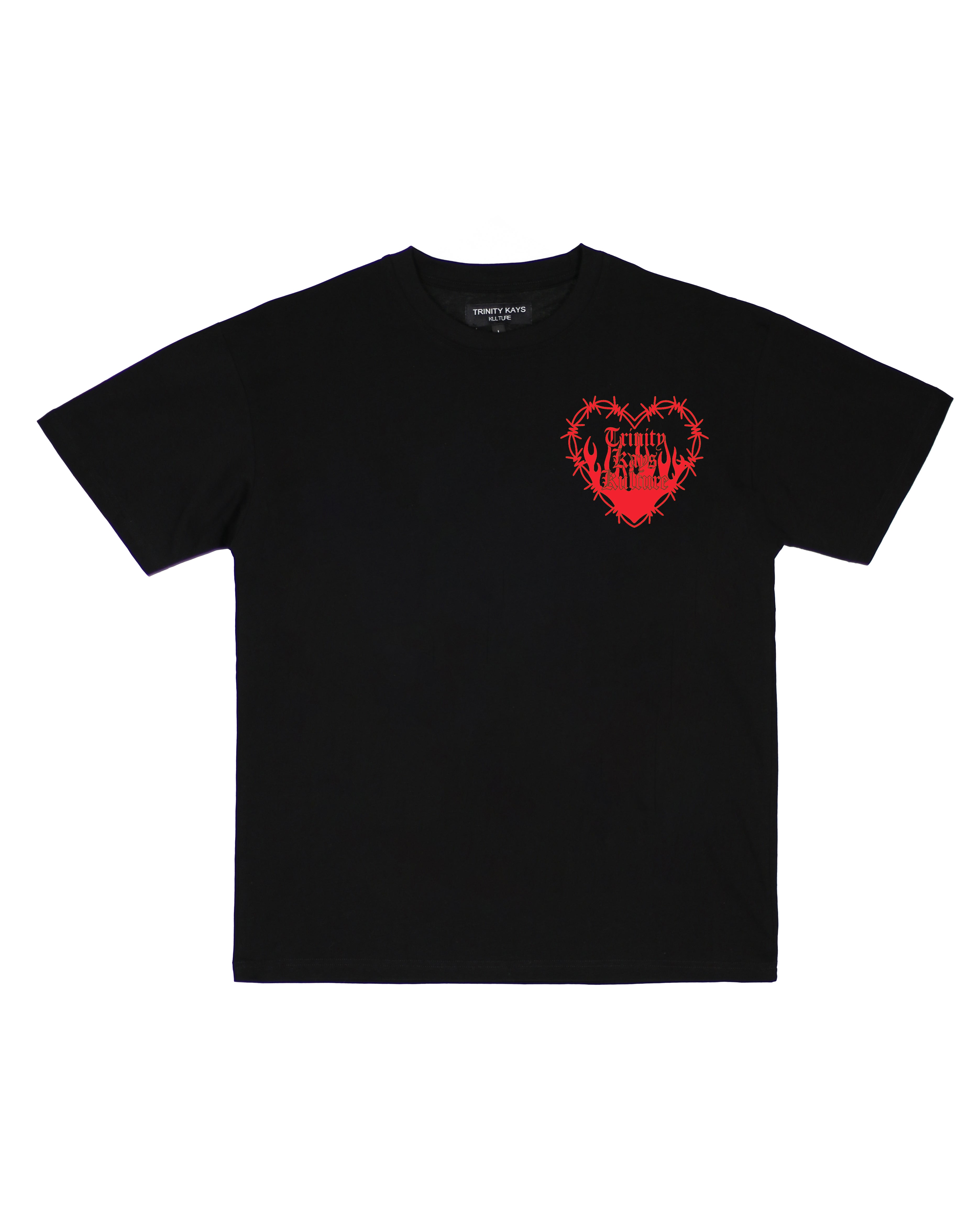 Trinity Kays Kulture Love Me To Death T Shirt, Black/Red