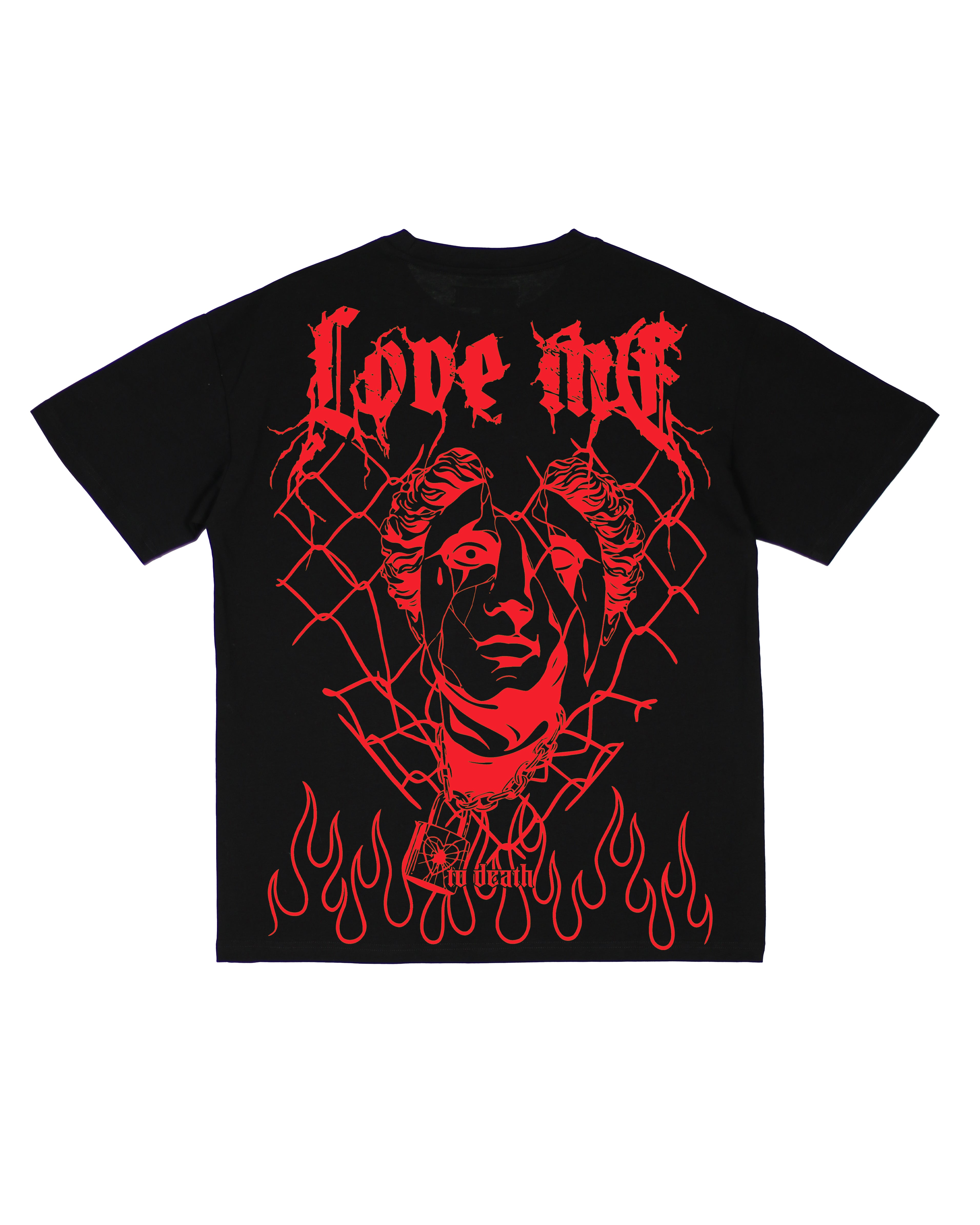 Trinity Kays Kulture Love Me To Death T Shirt, Black/Red