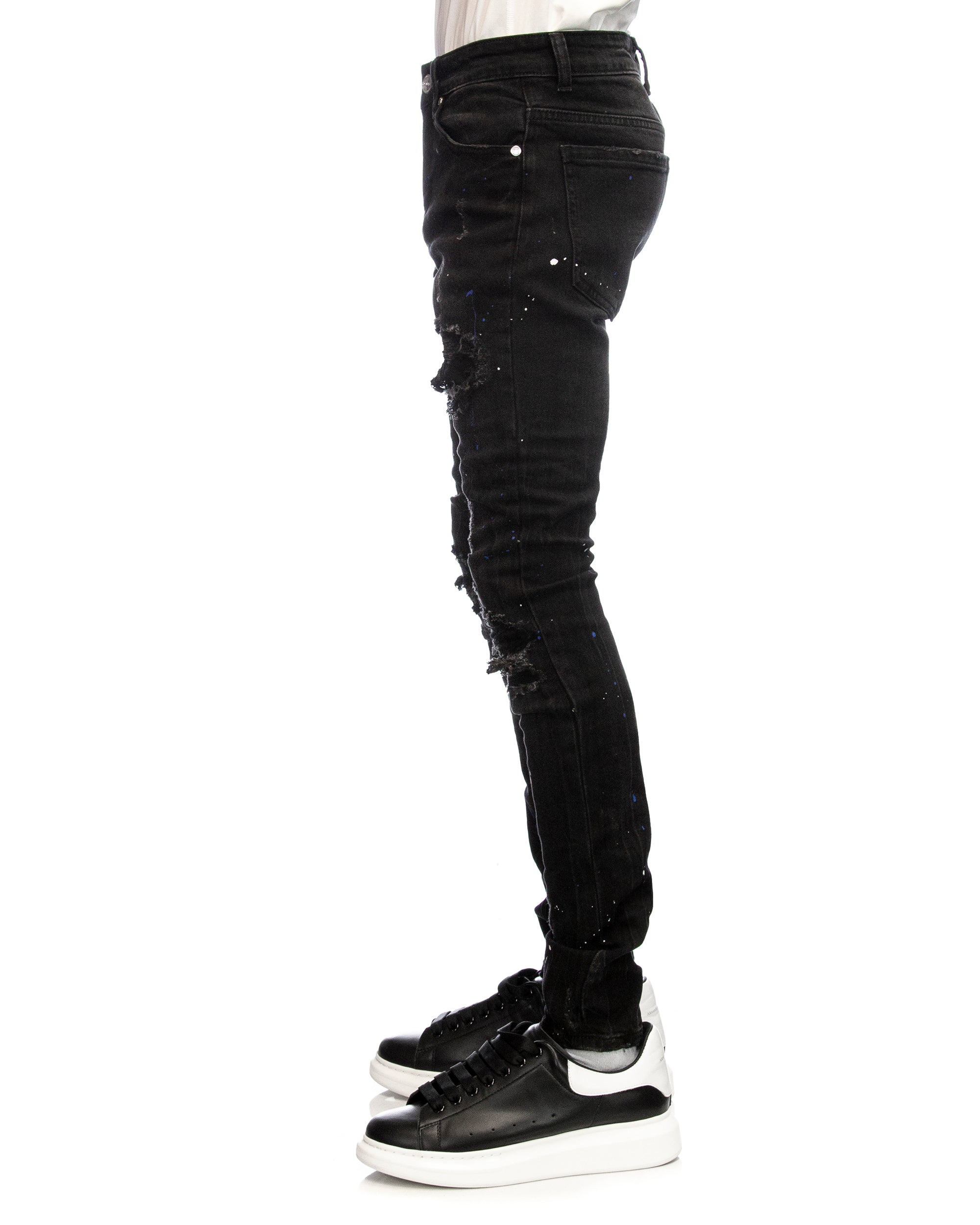 Trinity Kays Kulture Men's Ladysmith Rip and Repair Skinny Jean