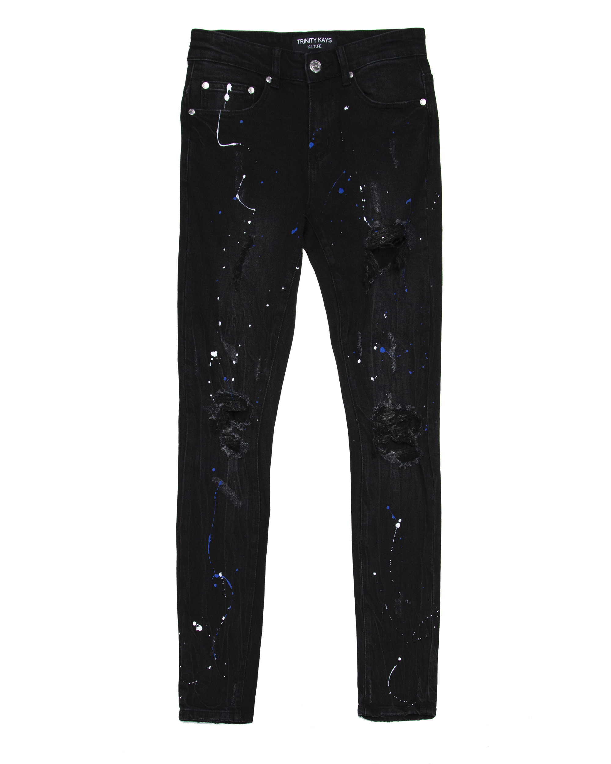 Trinity Kays Kulture Men's Ladysmith Rip and Repair Skinny Jean